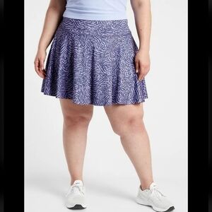 Athleta Ace Printed 13.5" Tennis Skort • Purple Fiji Medieval Violet • Size 2X